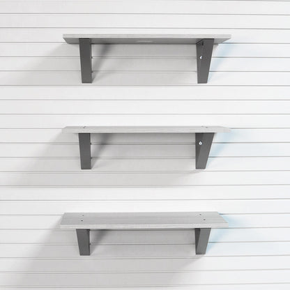 StoreWALL 32" x 16" Barnwood Shelf (3 Pack)