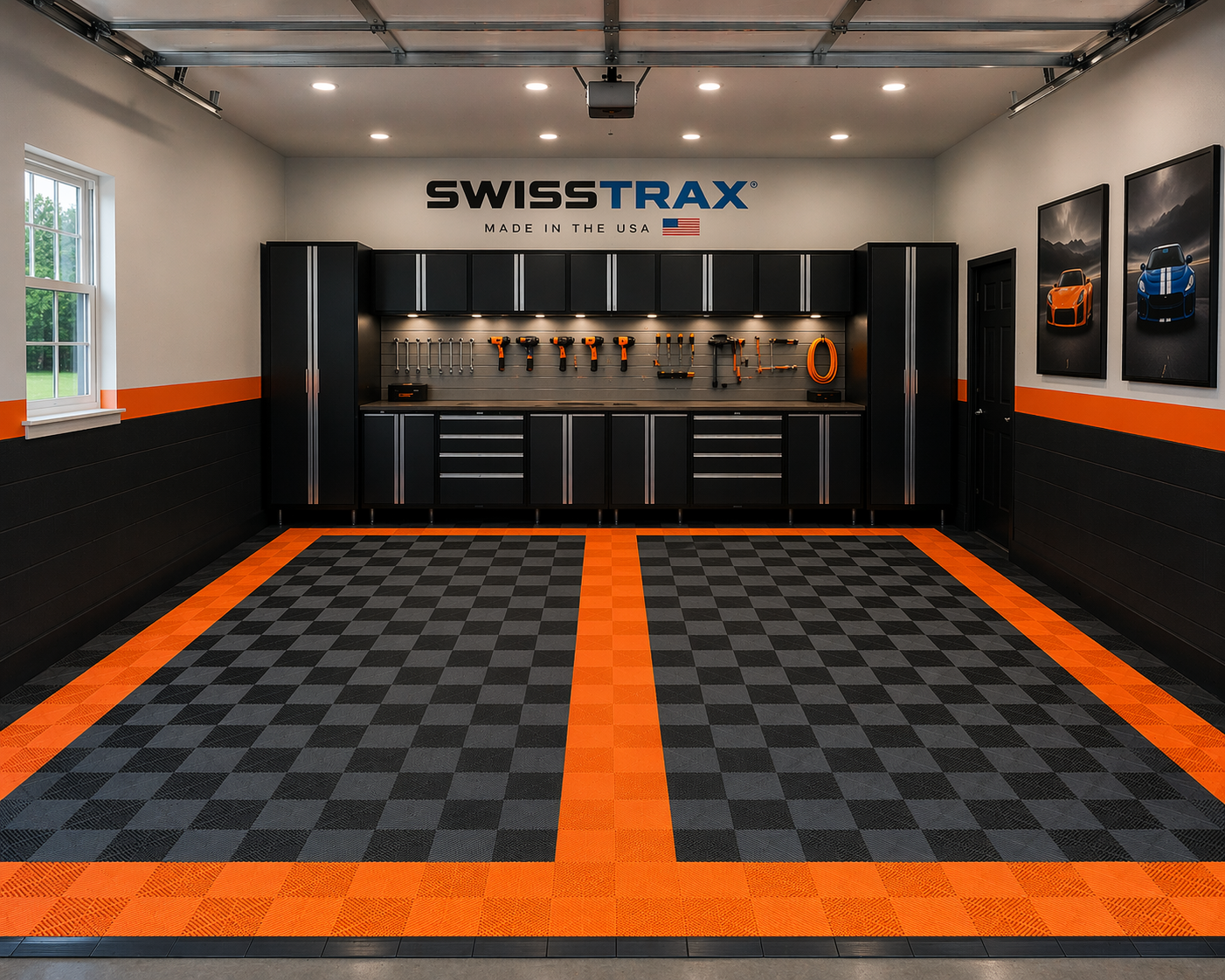 2-Car Garage Flooring System – Swisstrax (Most Popular)