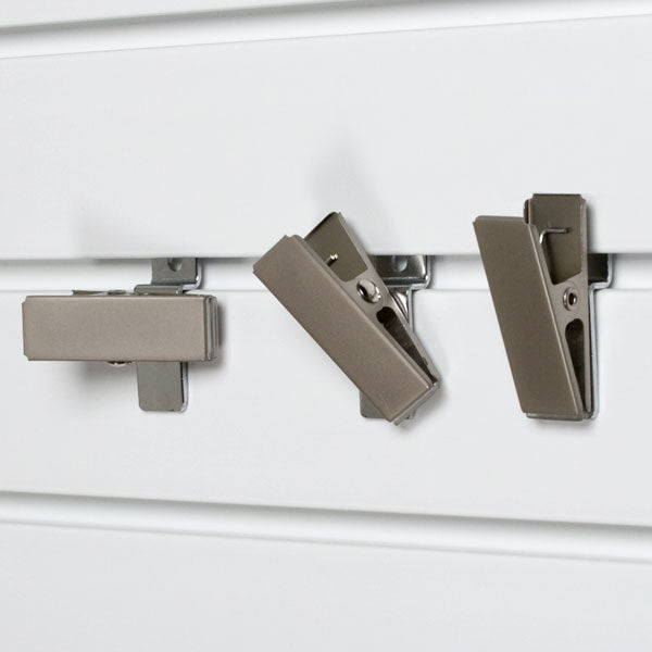 StoreWALL Brushed Chrome Clip
