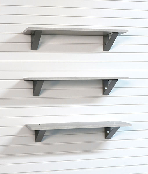 StoreWALL 32" x 12" Barnwood Shelf (3 Pack)