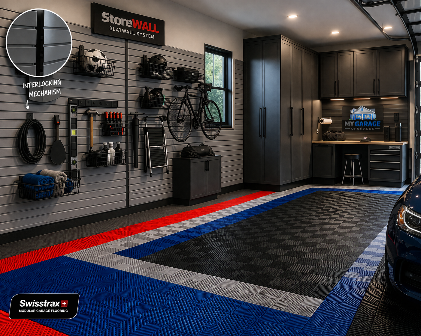 Garage Flooring System – Modular Tile (Swisstrax)