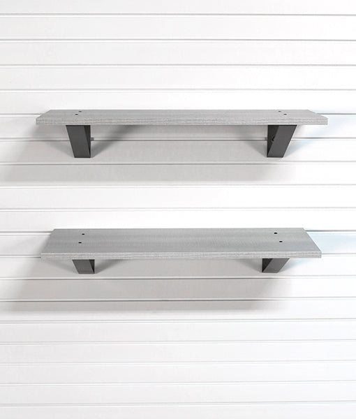 StoreWALL 32" x 12" Barnwood Shelf (2 Pack)