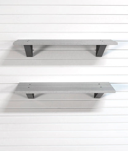 StoreWALL 32" x 12" Barnwood Shelf (2 Pack)